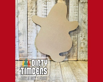 Unfinished, Ghost, Spooky, Halloween, Sign, Door, Hanger, DIY, Blank, Wood, Cut, Out, Ready, To, Paint, Custom, Fall, Party, DT2183