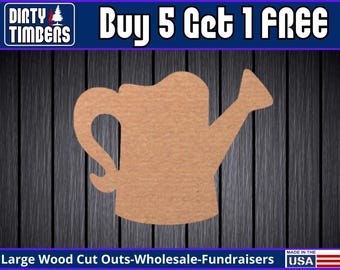 Water Can Spring Unfinished Wood Door Hanger MDF Paint Blank Diy Kit Door Hanger Blank Wood Shape Cut Out Wood Wall Sign Wood Door DT2260