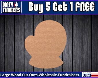 Mitten Wood Sign Unfinished Wood Door Hanger MDF Paint Blank Diy Kit Door Hanger Blank Wood Shape Cut Out Wood Wall Sign Wood Door DT2140