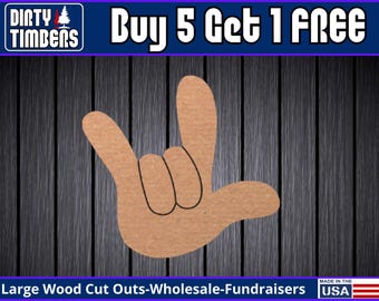 I Love You Sign ILY Sign Unfinished Paint Blank Diy Kit Door Hanger Pick Size Blank Wood Shape Cut Out Wood Wall Sign Wood Door Sign DT2271