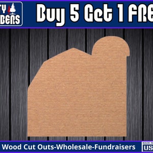 Barn Wood Sign Unfinished Wood Door Hanger MDF Paint Blank Diy Kit Door Hanger Blank Wood Shape Cut Out Wood Wall Sign Wood Door DT2385
