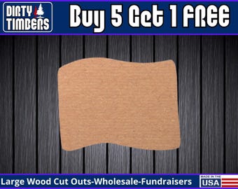 Flag Wood Sign Template Unfinished Wood Door Hanger MDF Paint Blank Diy Kit Door Hanger Blank Wood Shape Cut Out DT2463