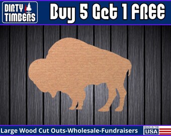 Buffalo Wood Sign Unfinished Buffalo Wood Door Hanger Kit Diy MDF Blank Cut Out Ready To Paint Easter Christmas Fall Party Wholesale DT2043