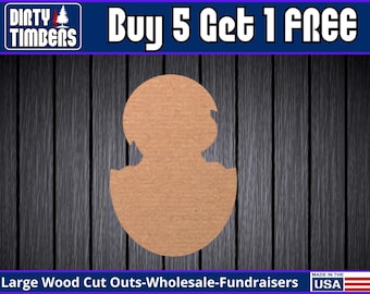 Easter Baby Chick Unfinished Wood Sign Decor Paint Blank MDF Diy Kit Door Hanger Front Door Blank Wood Shape Cut Out Wood Door Sign DT2238