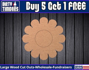 Daisy Wood Sign Unfinished Wood Door Hanger MDF Paint Blank Diy Kit Door Hanger Blank Wood Shape Cut Out Wall Sign Wood Door Sign DT2326