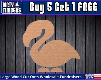 Flamingo Wood Sign Unfinished Wood Door Hanger MDF Paint Blank Diy Kit Door Hanger Blank Wood Shape Cut Out Wall Sign Wood Door DT2410