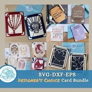 Fichiers de coupe Cricut Joy Insert carte, lot de choix du designer 2023, carte de voeux SVG juste parce que carte, carte de remerciement de mariage, projet Cricut