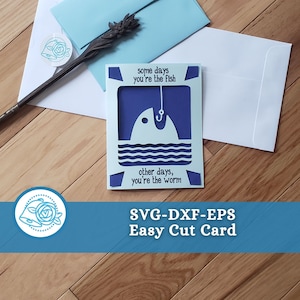 Sympathy Cricut Joy Card Cut File, Funny Card Message, You're in My Thoughts, I'm Here For You Card, SVG-DXF-EPS Instant Download
