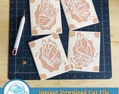 Easy Insert Card Bundle Butterfly Cut File, Intricate Die Cut Butterfly Card, Digital Card for Die Cutting Machines, SVG Instant Download