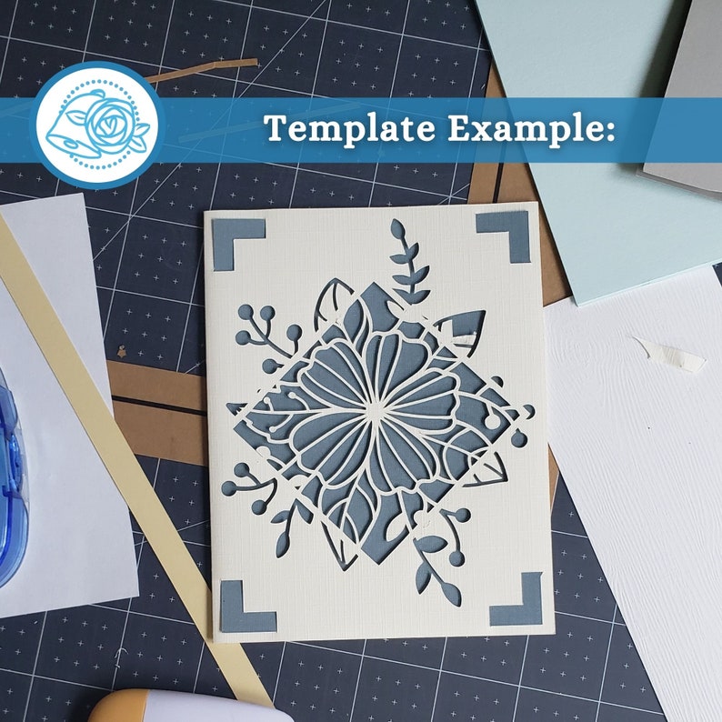 Square Corners Cricut Joy Easy Insert Card Template With Etsy UK