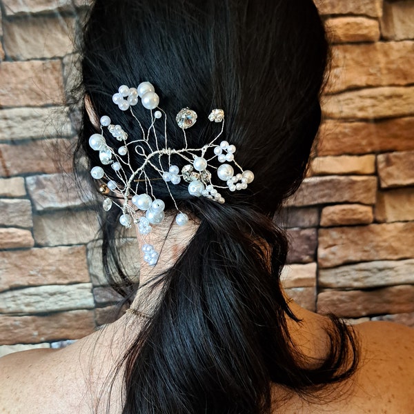 Accessoire de mariée, accessoire cheveux, vigne de cheveux