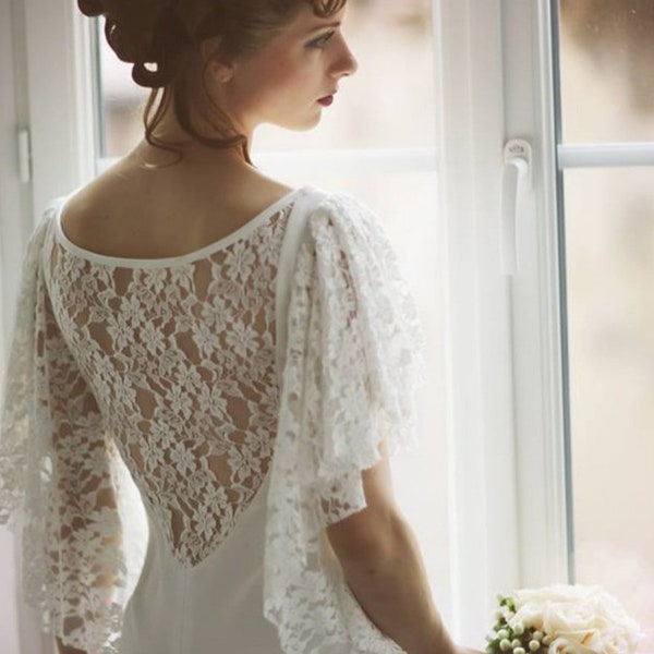 Robe de mariée courte, robe de mariée vintage, robe de mariée civil