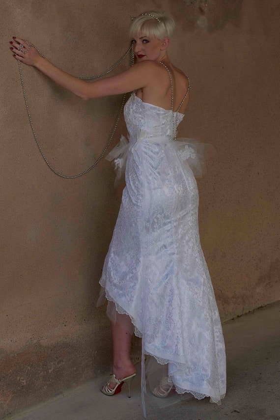 Mermaid short deals wedding dress