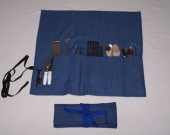 UTENSIL ROLL-UP for Camp or Picnic