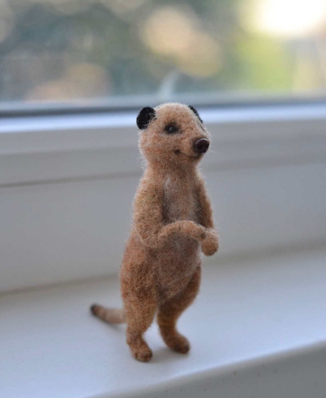 Tiny Meerkat needle felted animal Felt realistic animals Etsy