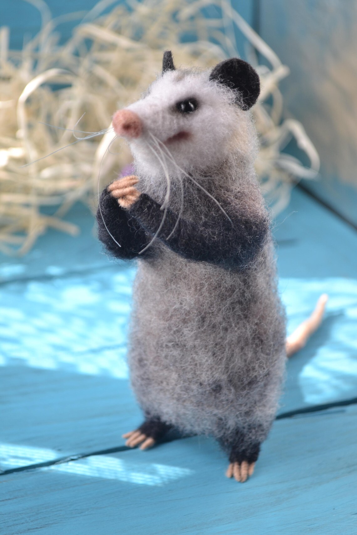 Needle Felted Possum MADE TO ORDER Felt Animals Felted Mouse Etsy UK