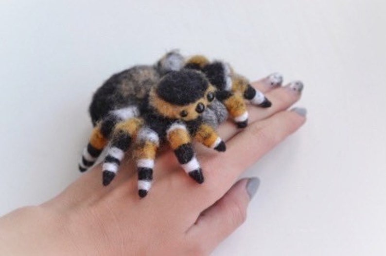 Tarantula MADE TO ORDER Jumping Spider Toy Needle Felted Etsy