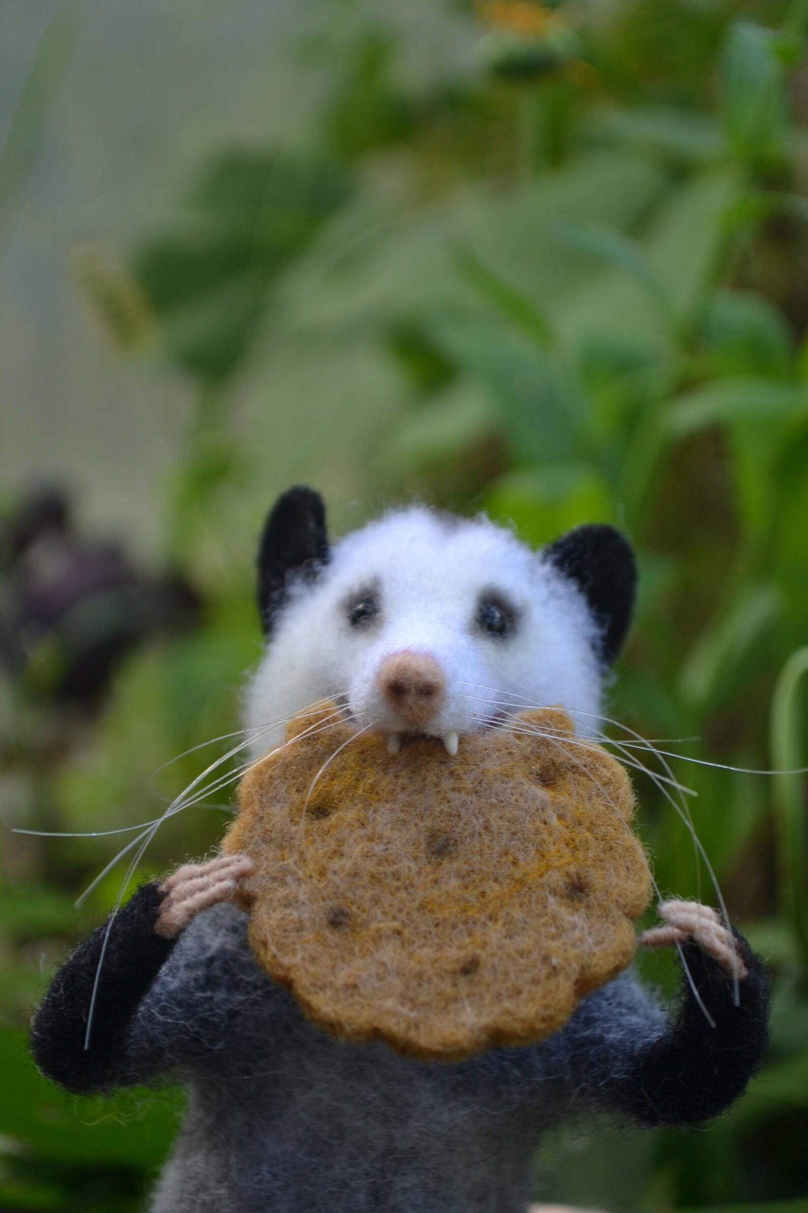 Felted possum Needle Felt opossum realistic Felted miniature Etsy