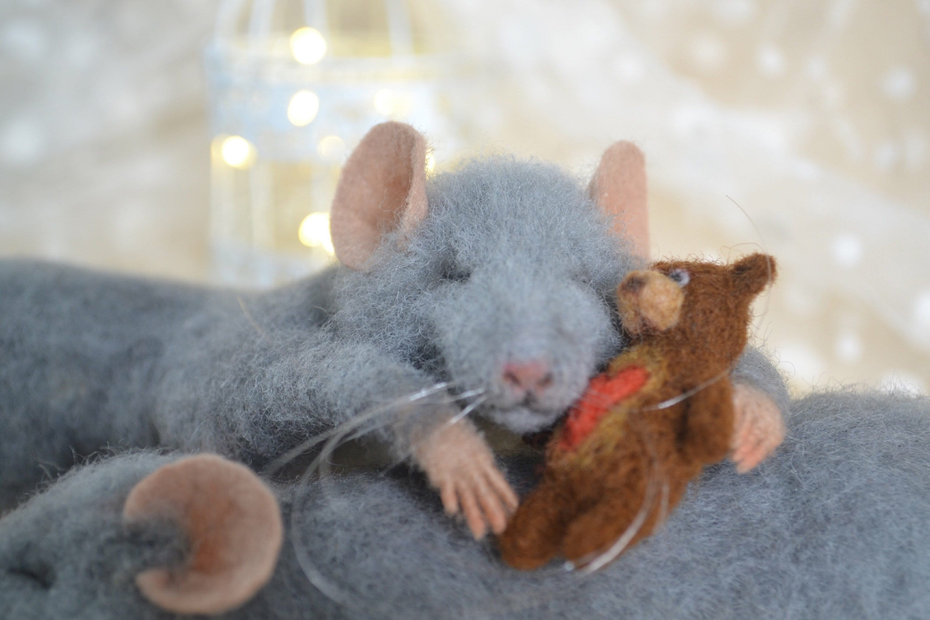 Needle felted mouse MADE TO ORDER Love mice Felted animal Wool Etsy