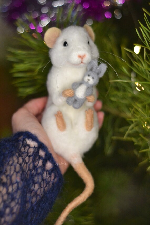 Needle Felted Felting project Animals Cute Mice Mouse Princess – Feltify
