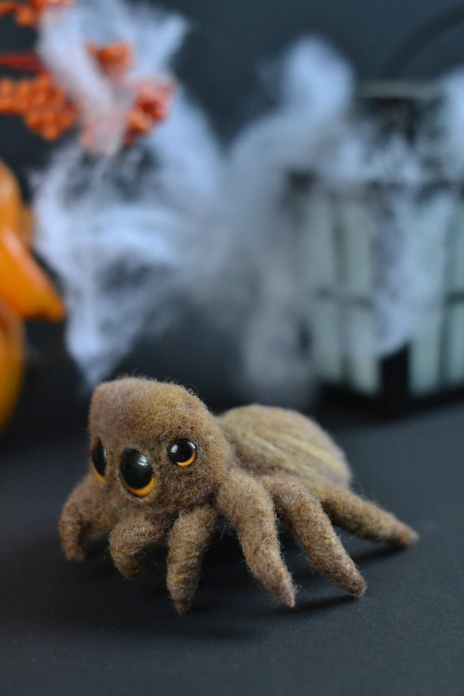 Felted Spider MADE TO ORDER Jumping Spider Toy Needle Felted Etsy