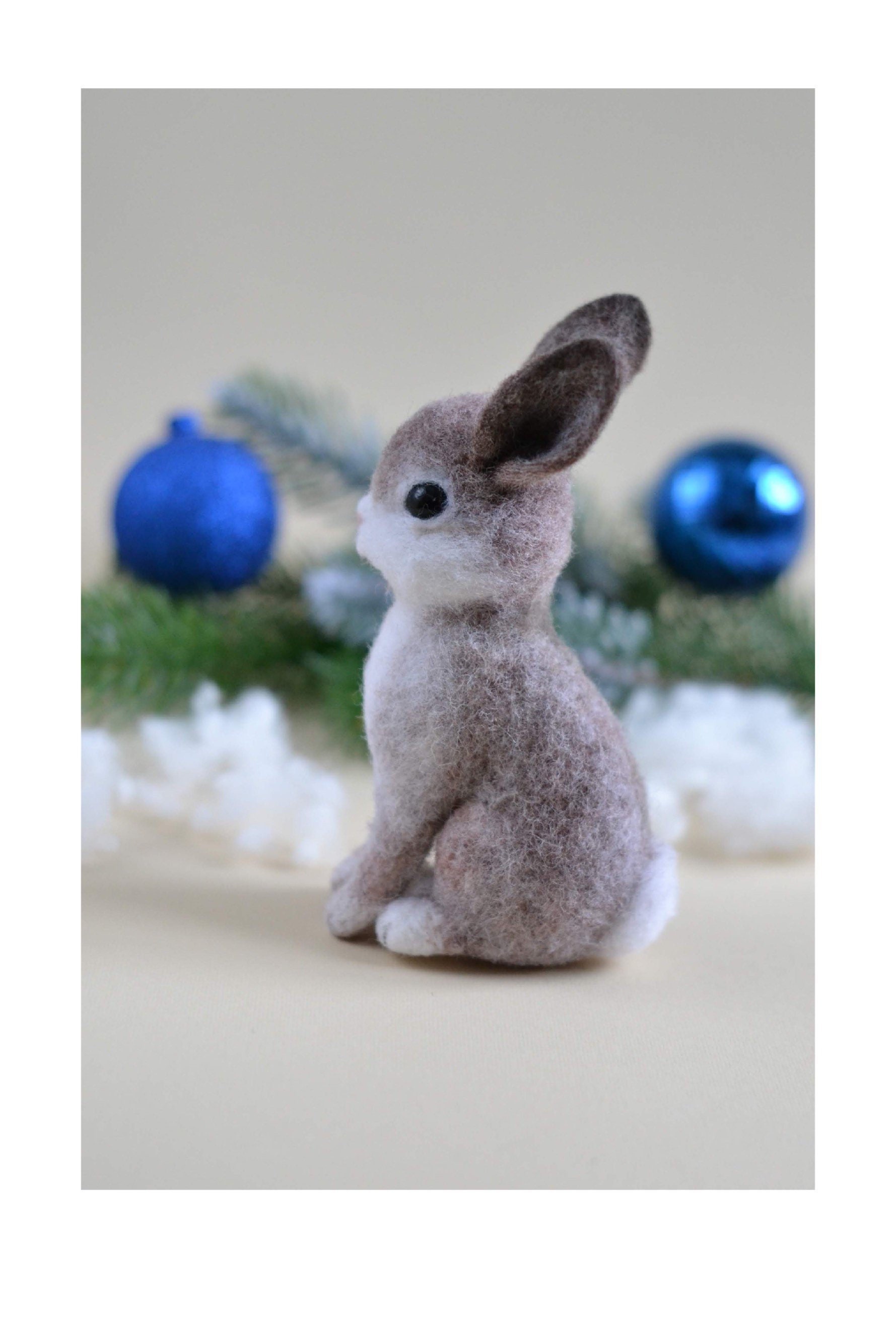 Felt Rabbit Cute Bunny Needle Felted Bunny Bunny Miniature | Etsy