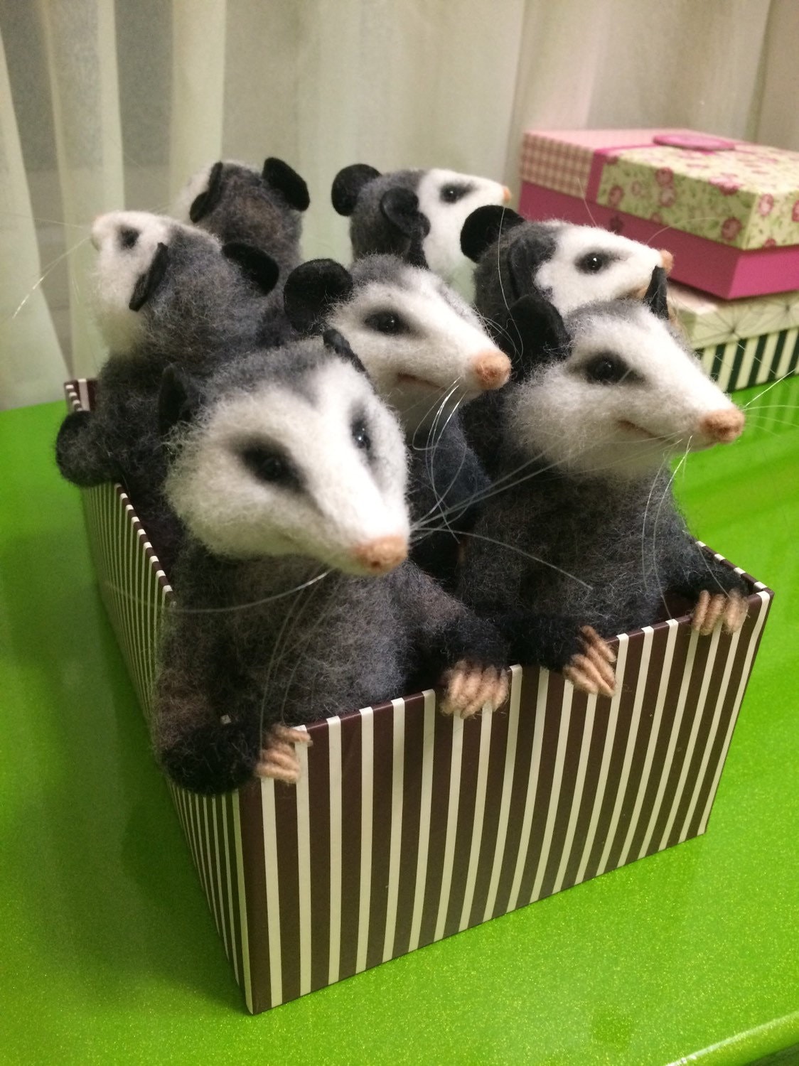 Needle Felted Possum MADE TO ORDER Felt Animals Felted Mouse Etsy UK