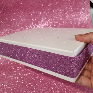 Présentoir de sucette ou de boîte à gâteau - carton blanc uni. 8 ou 18 trous pour un mariage de baby shower d’anniversaire
