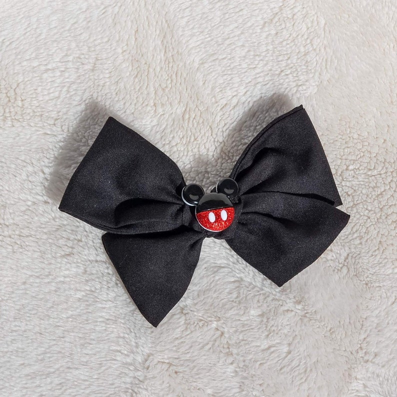 Black Mickey Mouse Bow