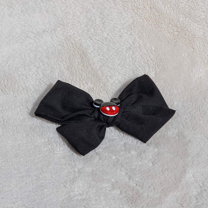 Black Mickey Mouse Bow