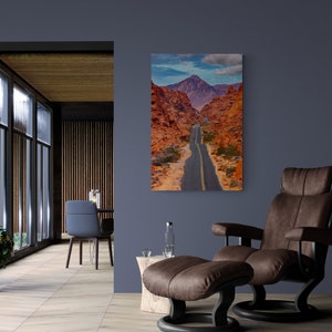 Mouse&#39;s Tank Road Print - Valley of Fire State Park, NV, Red Sandstone, Las Vegas, Mojave Desert, Wall Art, Desert Colors