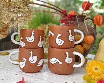 Duck handmade ceramic mug