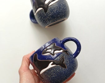 Orca handmade ceramic mug