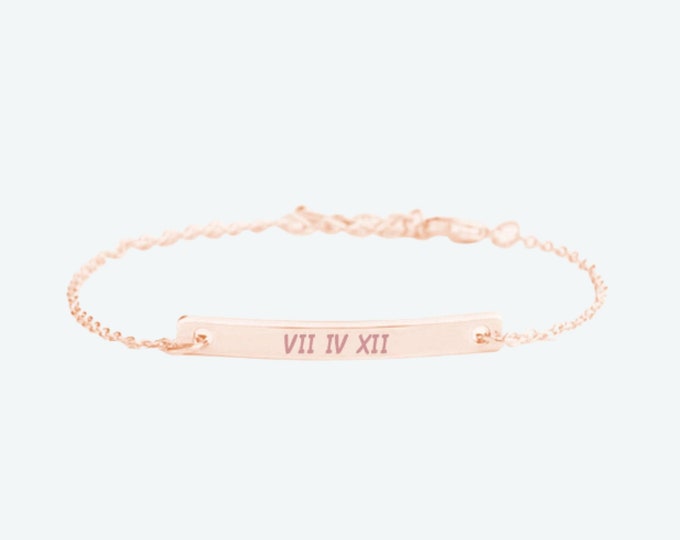 18K plated Personalized initial bracelet-Gift for Mom-Custom initial Bracelet- Engraved Bracelets For Women-Personalized bracelet