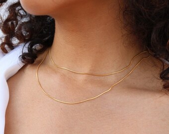 18k Thin Chain | Etsy