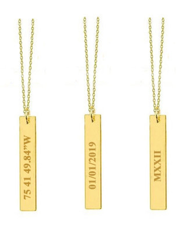 Name Personalized Bar Necklace Custom Name Graduation gift Women Name Necklace Name Plate Necklace Initial Necklace Gold Bar Necklace