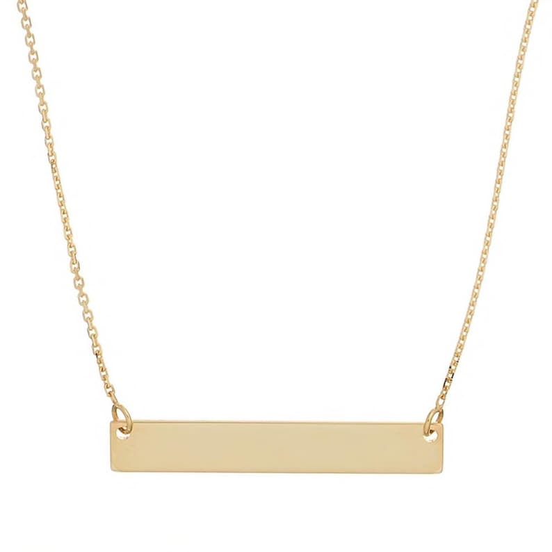 Name Personalized Bar Necklace Custom Name Graduation gift Women Name Necklace Name Plate Necklace Initial Necklace Gold Bar Necklace