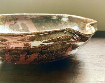 Serving Bowl, Stoneware Bowl, Pottery Bowl, Ceramic Bowl, Handmade Bowl, Hand-Thrown Bowl, Japanese Bowl, Katakuchi