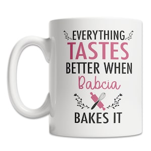 Funny Babcia Mug, Cute Babcia Gift Idea, Babcia Baking Mug, Babcia Mother&#39;s Day Gift, Polish Grandma Gift Idea, Babcia Grandma Gift