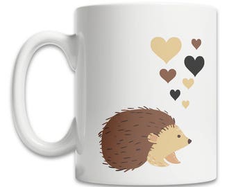 Cute Hedgehog Mug | Cute Pet Mug | I Love Hedgehogs Mug | Hedgehog Owner Gift | Hedgehog Lover Mug | Pet Hedgehog Gift