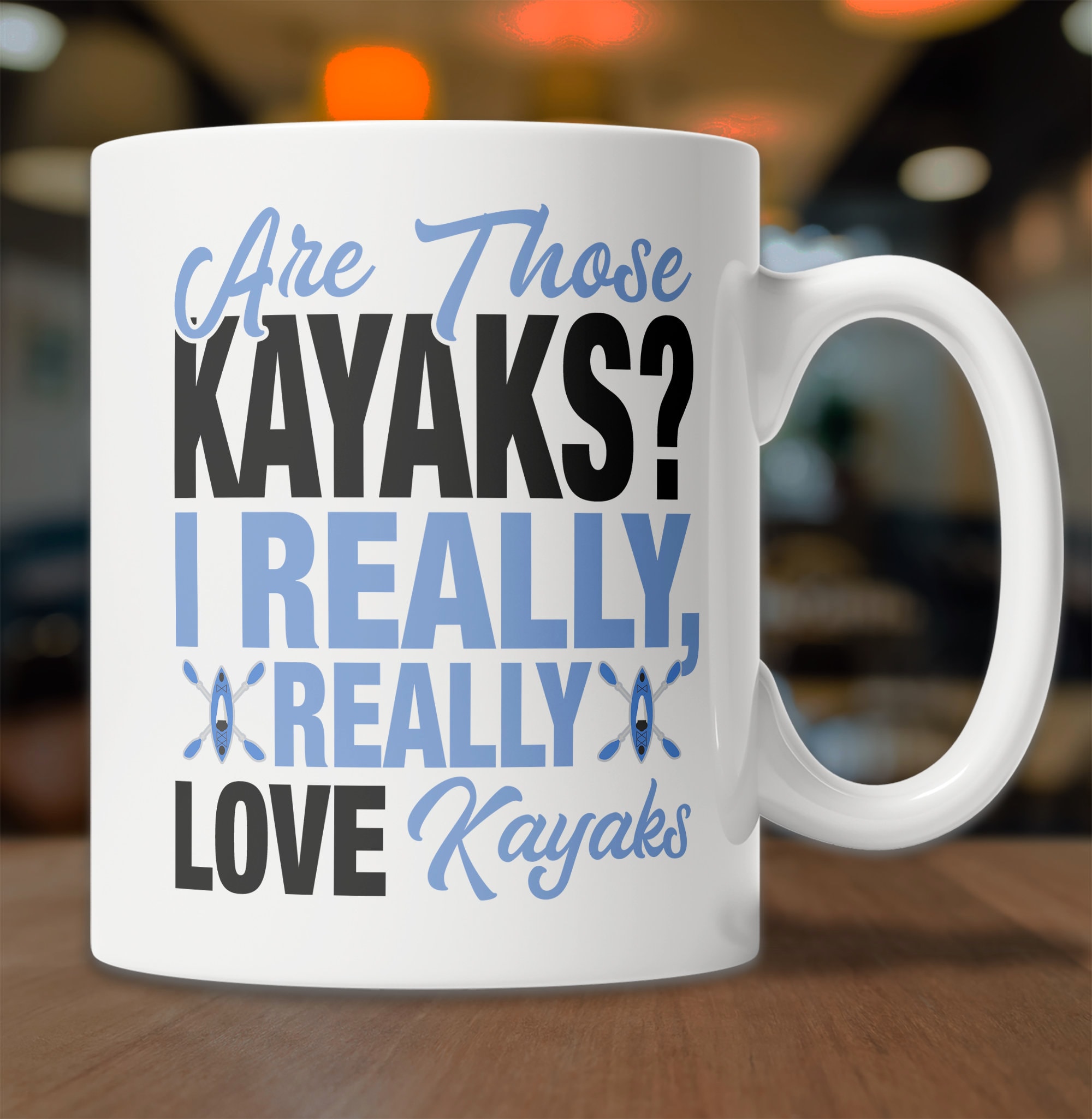 Cute Kayak Lover Mug I Love Kayaks Mug Cute Kayak Gift Mug Etsy