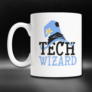 Tech Wizard Coffee Mug - Funny Gift for Programmers