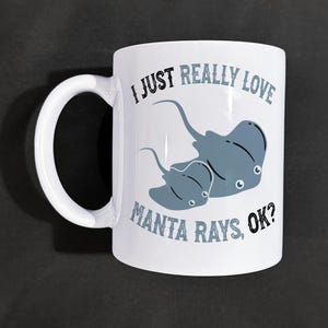 Manta Ray Coffee Mug: Marine Biologist Gift