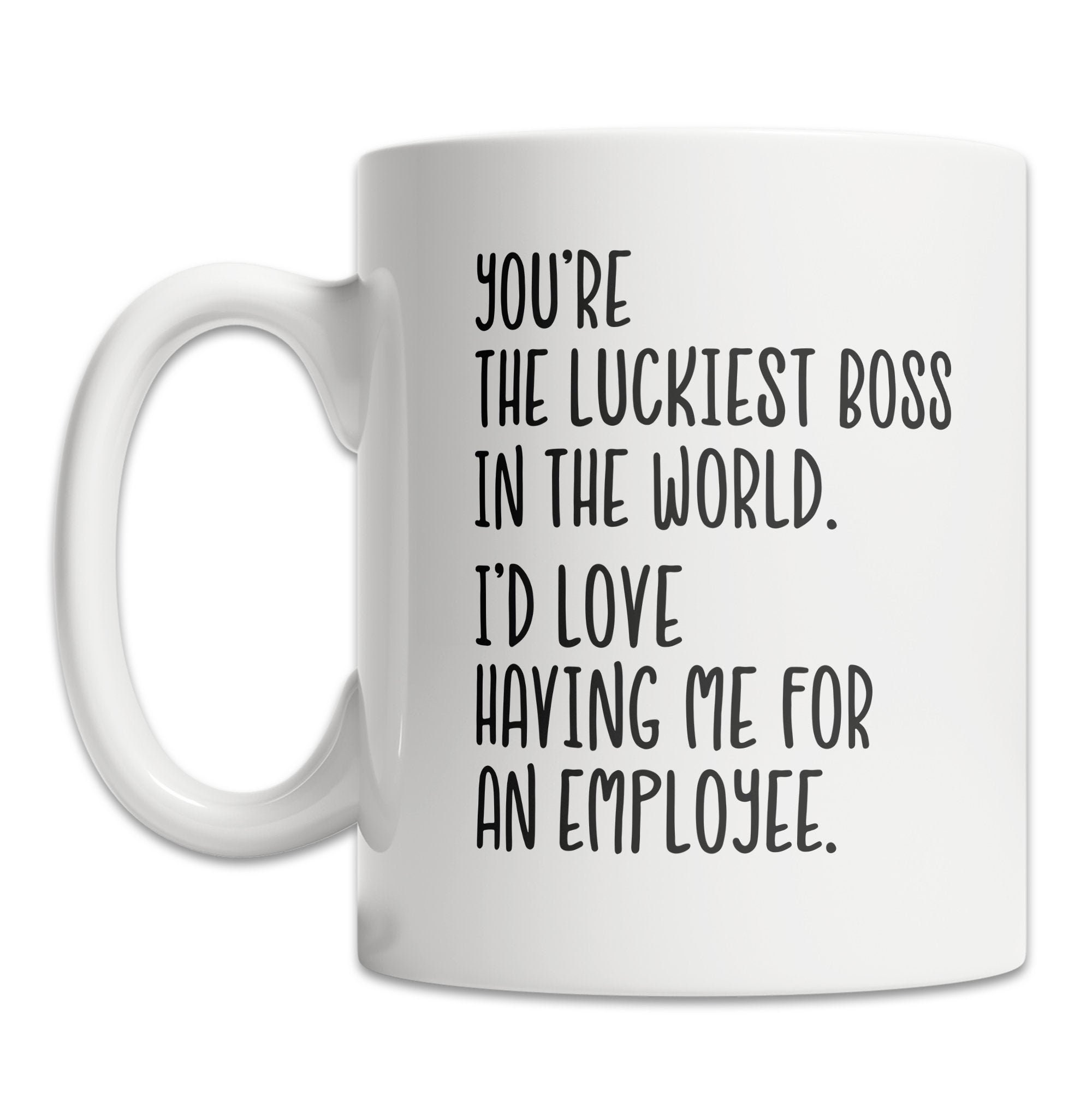 Luckiest Boss Mug Boss Gift Mug from Worker Cute Boss Gift | Etsy