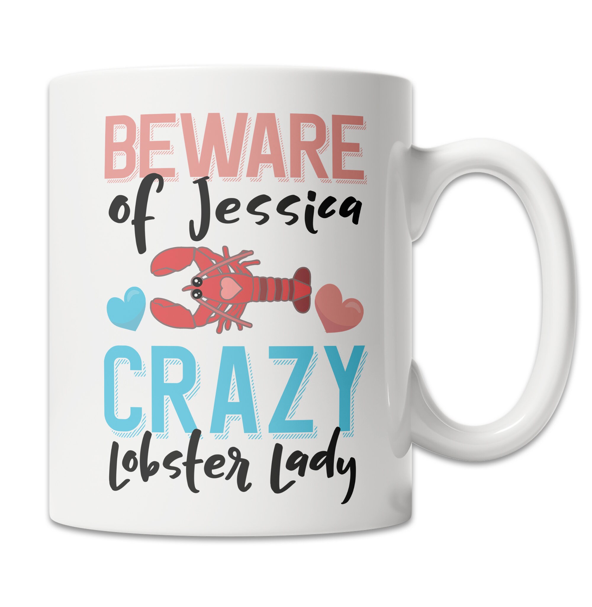 Custom Lobster Mug Lobster Name Mug Personalized Lobster Etsy