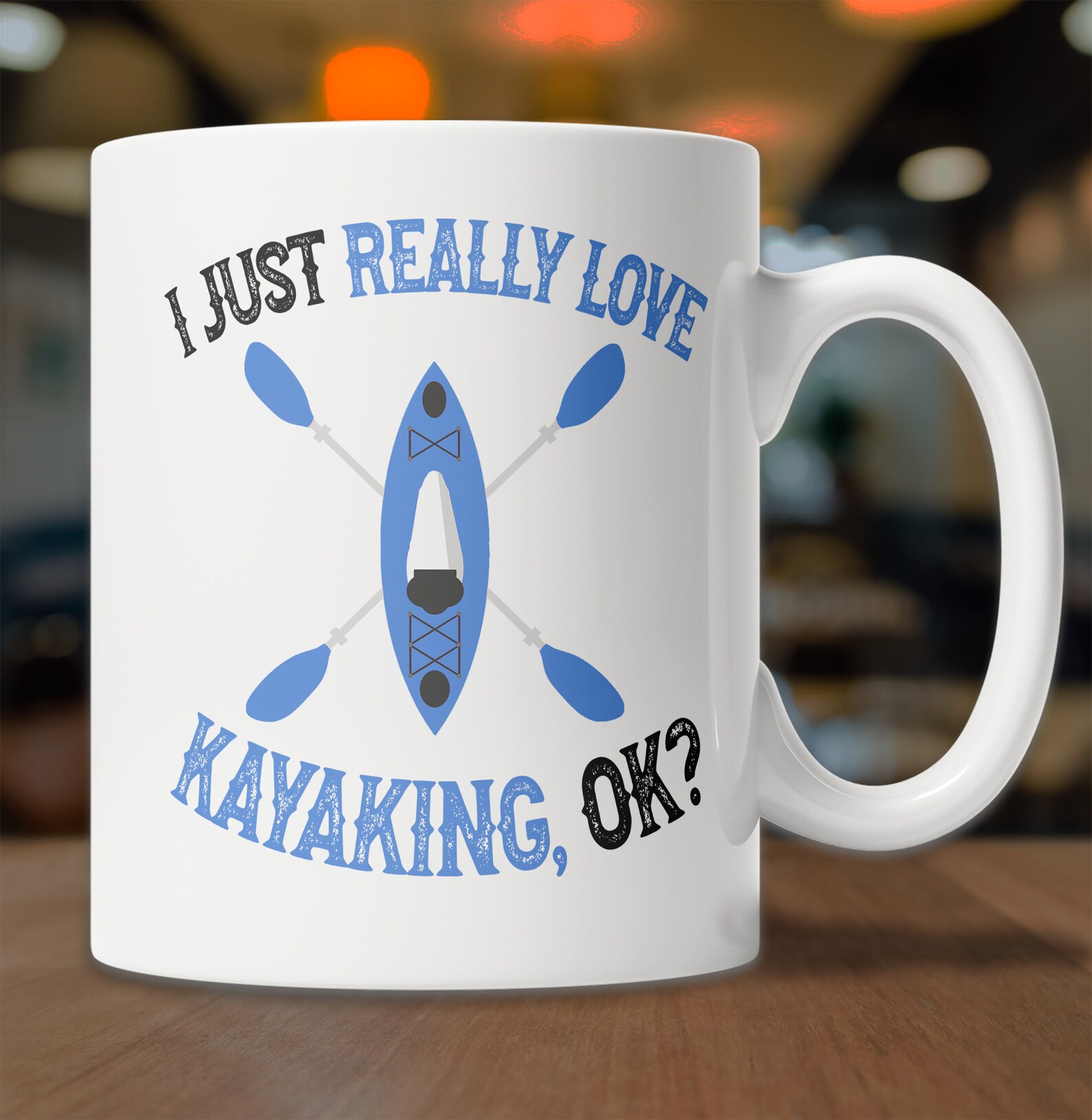 I Love Kayaking Mug Cute Kayak Mug for Kayak Lovers Funny Etsy Nederland