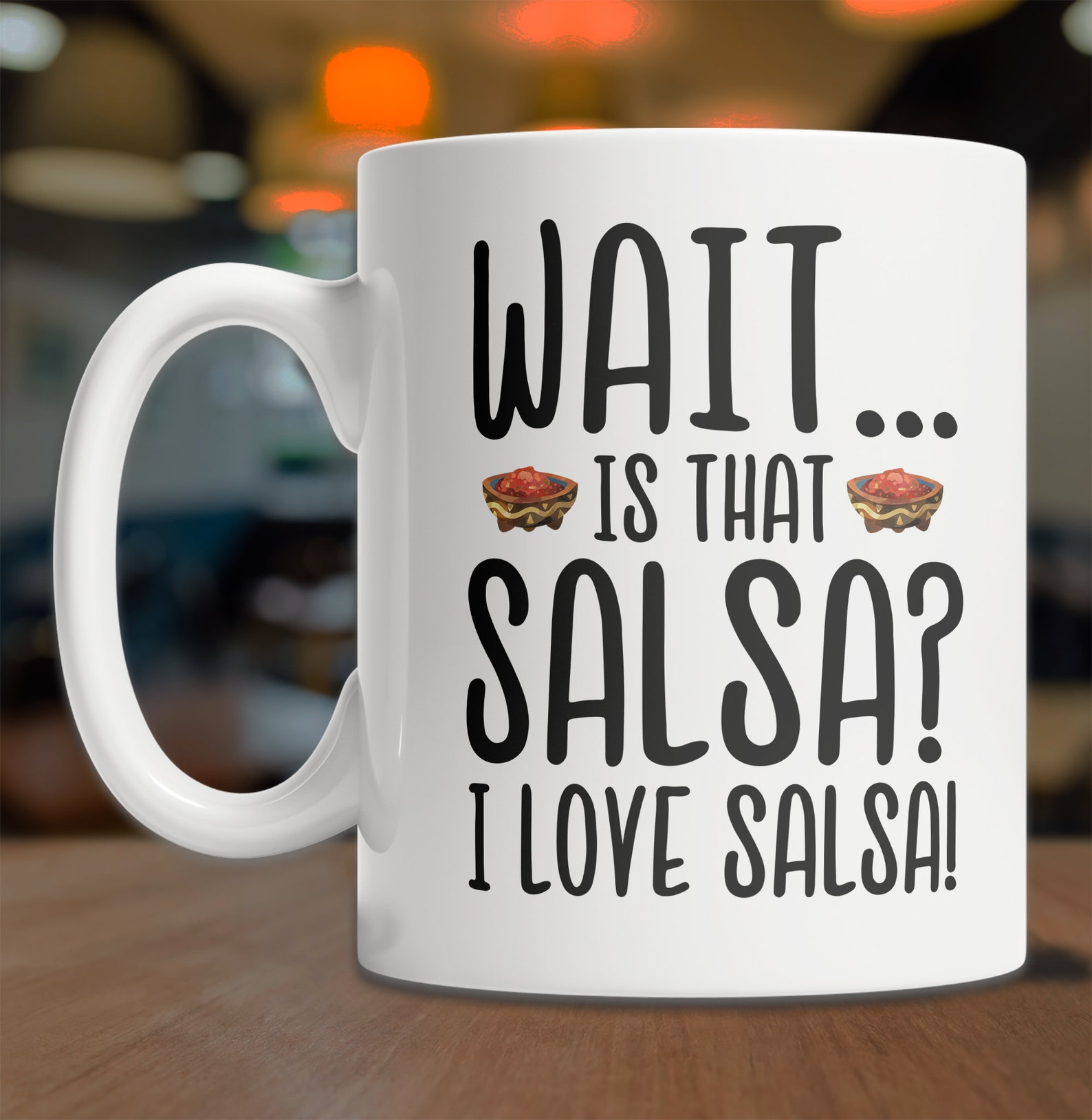 I Love Salsa Mug Salsa Lover Mug Cute Salsa Gift Idea Etsy