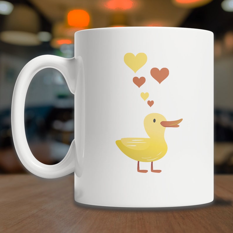 Cute Baby Duck Mug Duck Lover Mug Cute Duckling Mug Fun Etsy
