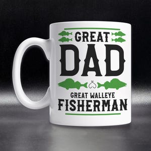 Cool Walleye Mug, Walleye Fisher Gift, Walleye Dad Mug, Walleye Father's Day Gift, Walleye Fisherman Mug, Walleye Coffee Mug, Walleye Lover