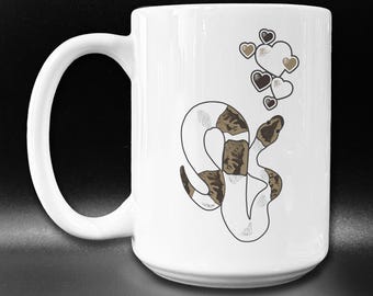 Pied Ball Python Mug, Snake Lover Gift